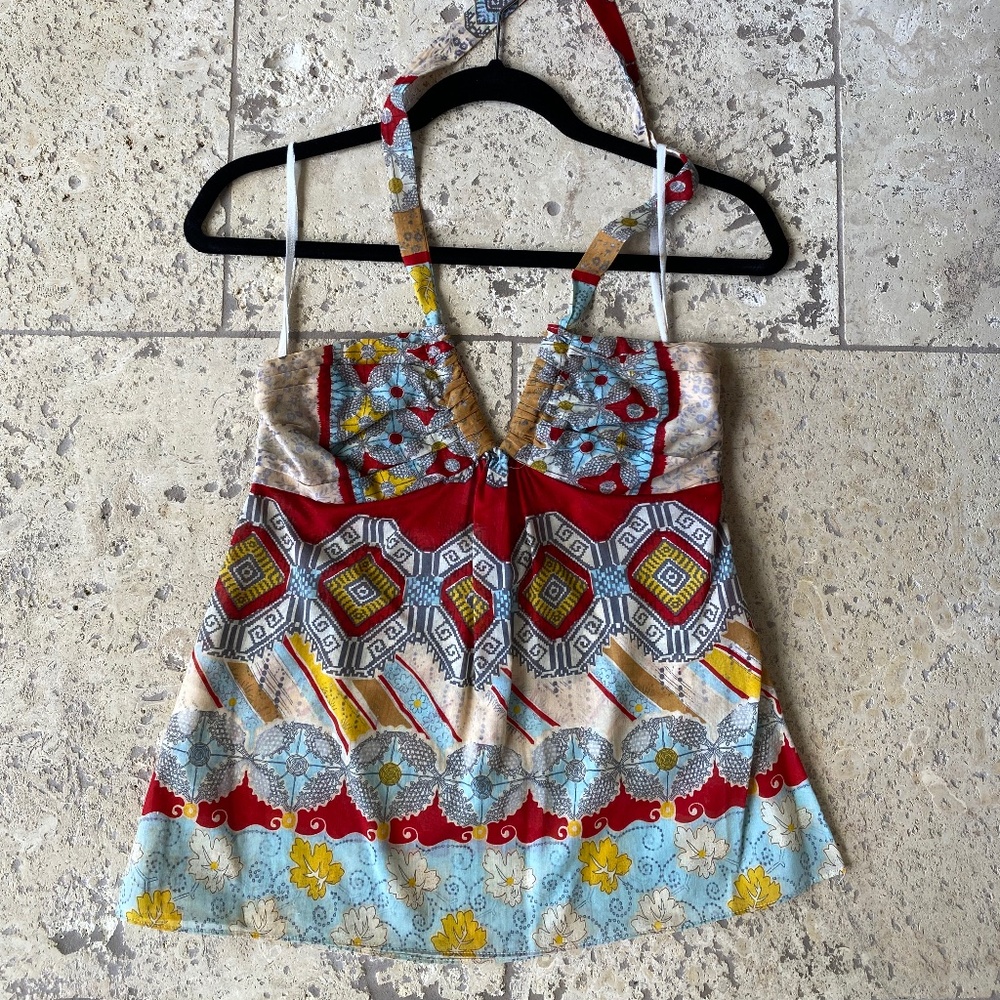 Christopher Deane Tie Neck top